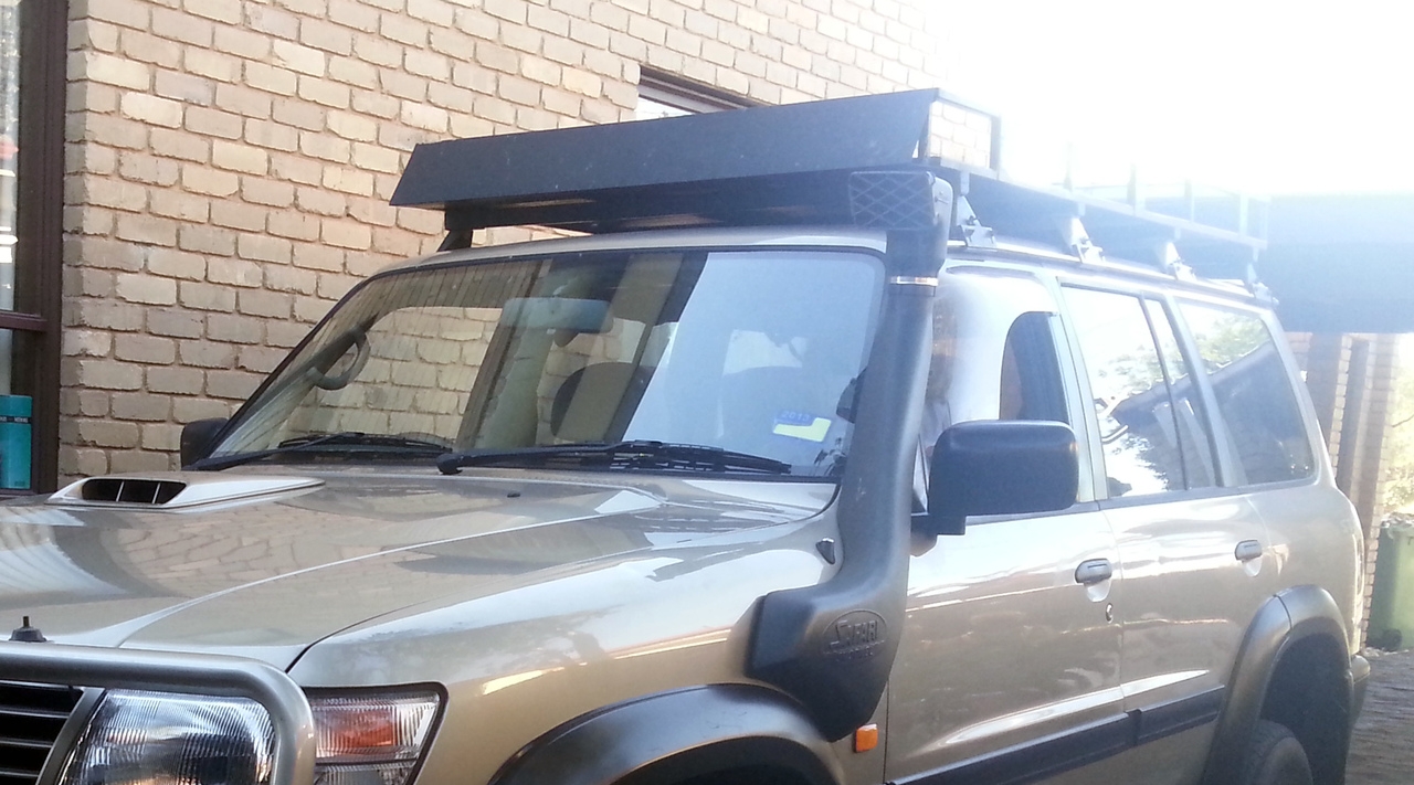 Vic Gu patrol Steel Roof tray, with Wind deflector